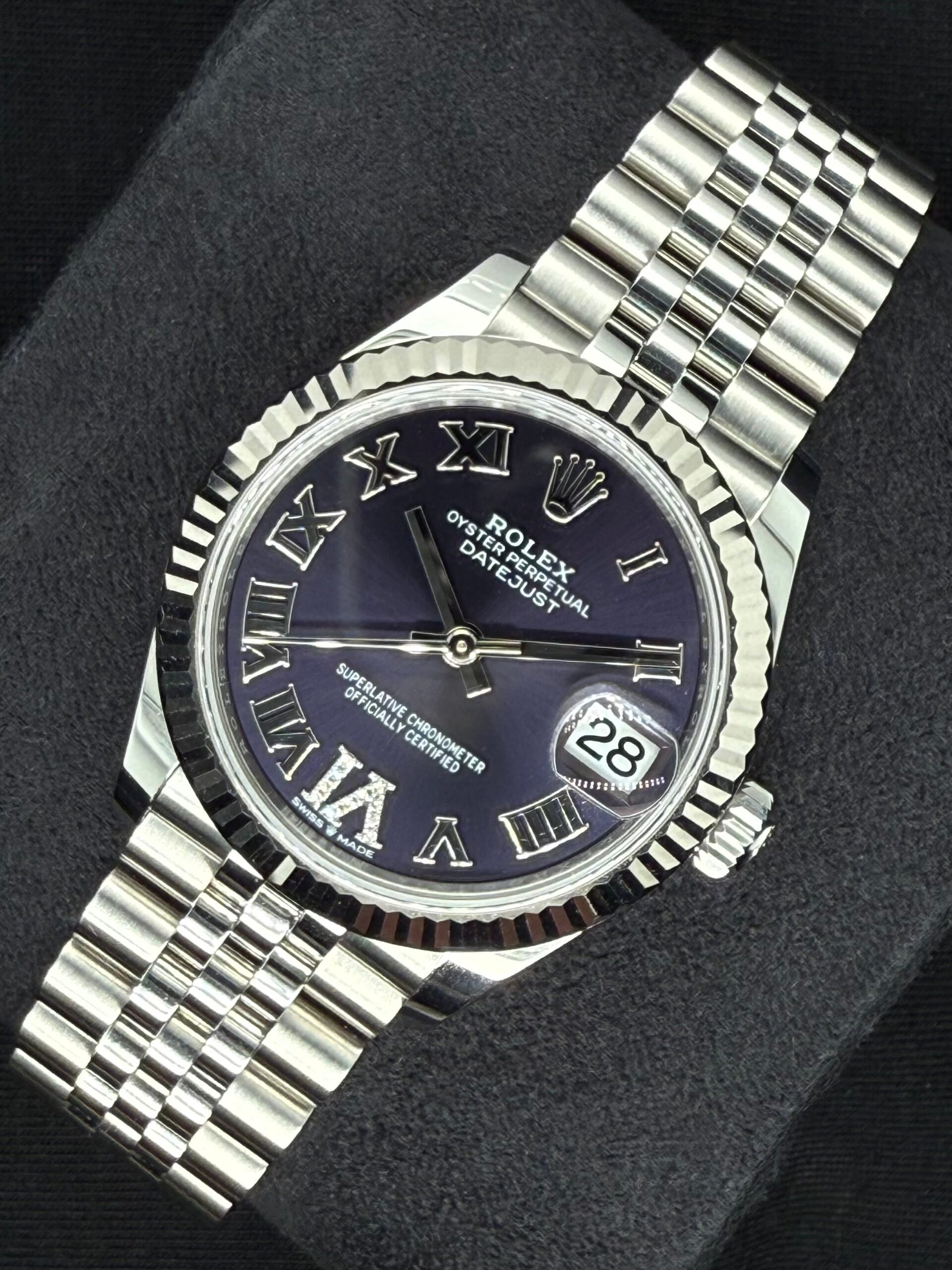 Rolex Datejust 31 Aubergine ‘Purple’ Roman Diamond Dial Jubilee 278274 | 2025 | 31mm - Image 3