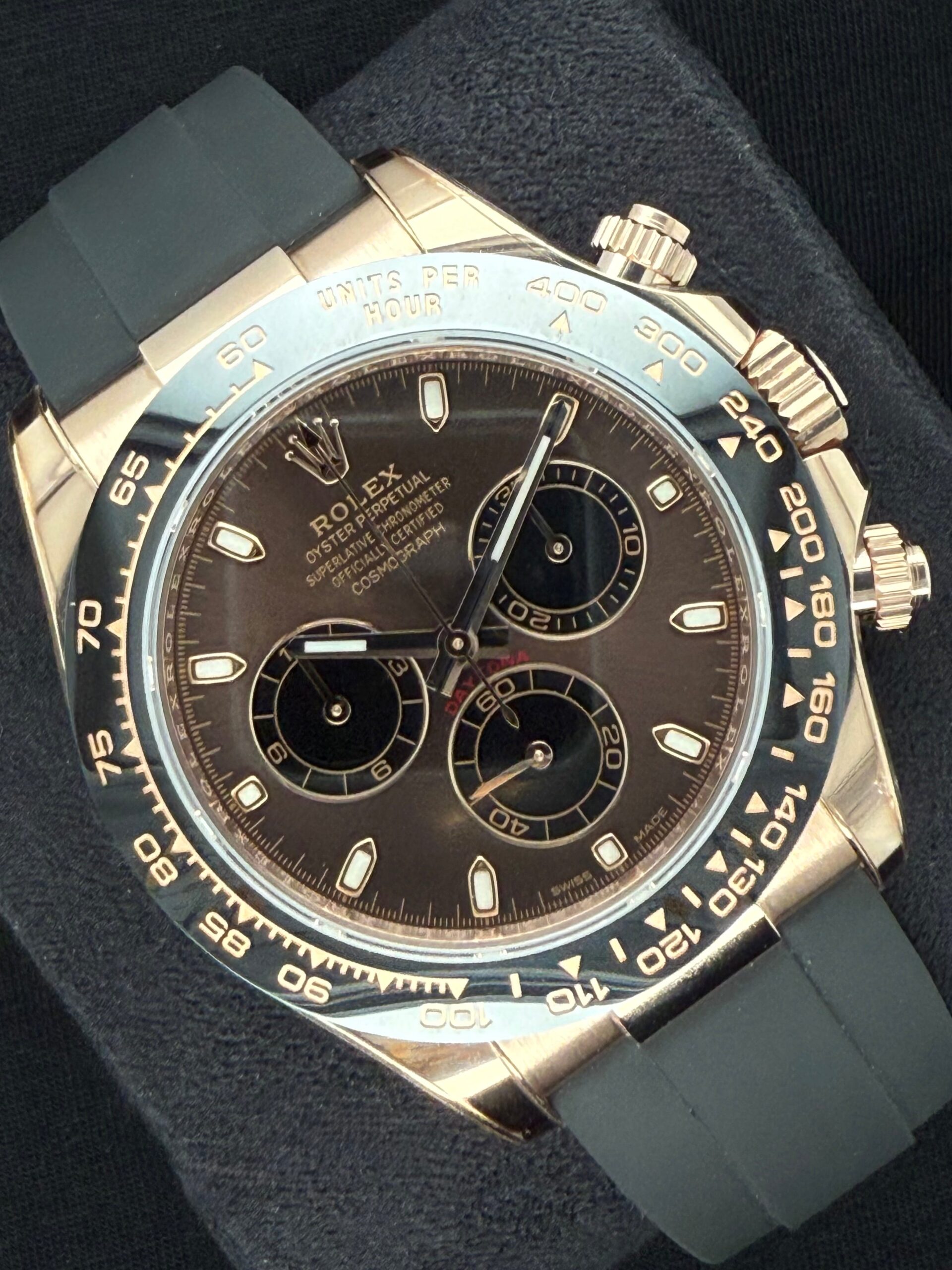 Rolex Cosmograph Daytona Oysterflex Rose Gold Chocolate Dial 116515LN | 2022 | 40mm - Image 2