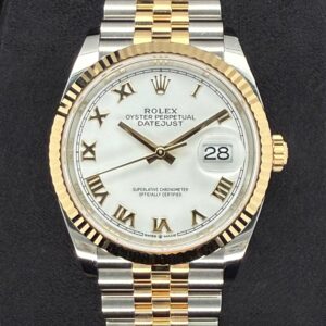 Rolex Datejust 36 Two-Tone Yellow Gold White Roman Dial 126233 | 2025 | 36mm