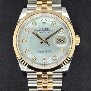 Rolex Datejust 36 Two-Tone Yellow Gold Mother of Pearl ‘MOP’ Diamond Dial 126233 | 2023 | 36mm