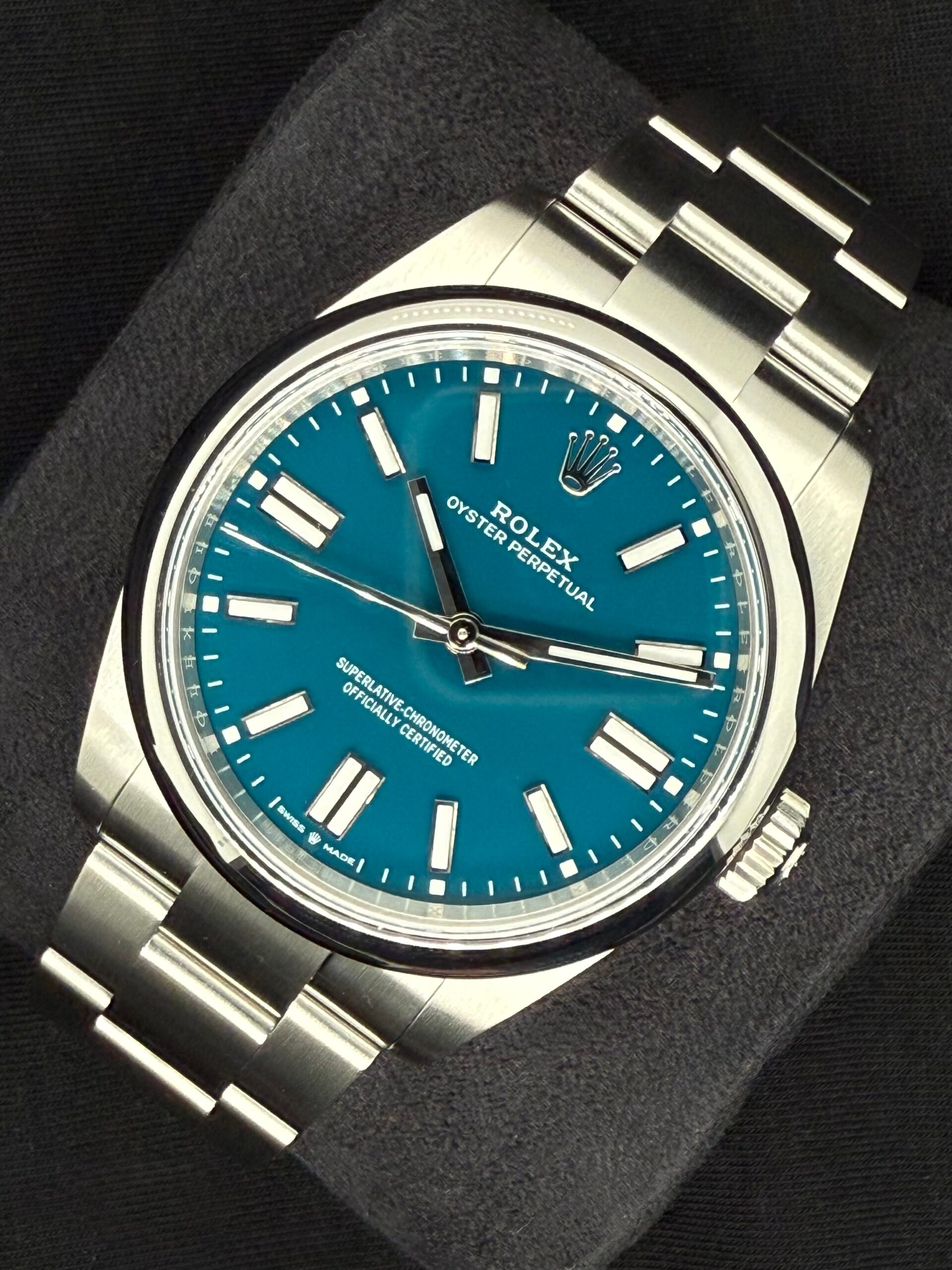Rolex Oyster Perpetual 41 Med Blue Dial Oyster Bracelet 134300 | 2025 | 41mm - Image 3