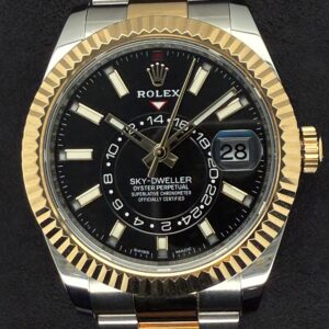 Rolex Sky-Dweller Two Tone Yellow Gold Black Dial 326933 | 2022 | 42mm