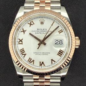 Rolex Datejust 36 Two Tone Rose Gold White Roman Dial 126231 | 2020 | 36mm