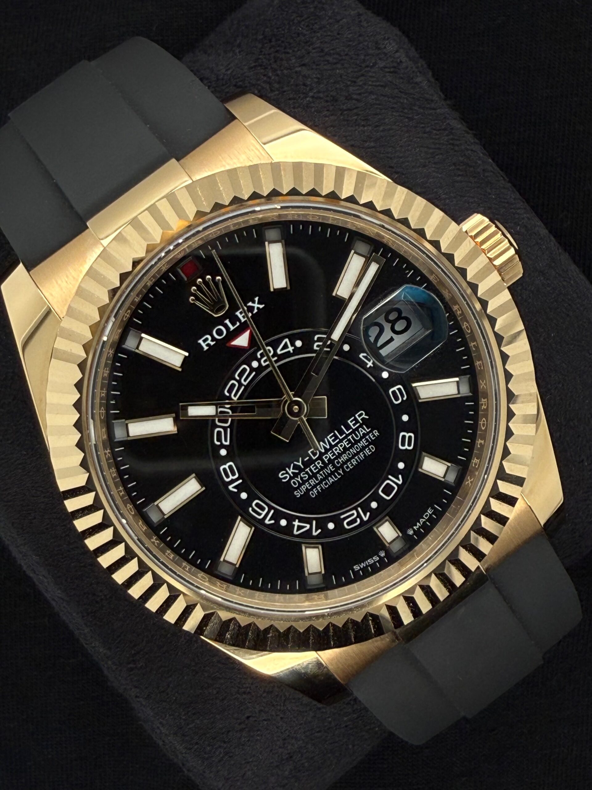 Rolex Sky-Dweller Yellow Gold Black Dial Oysterflex 336238 | 2025 | 42mm - Image 2