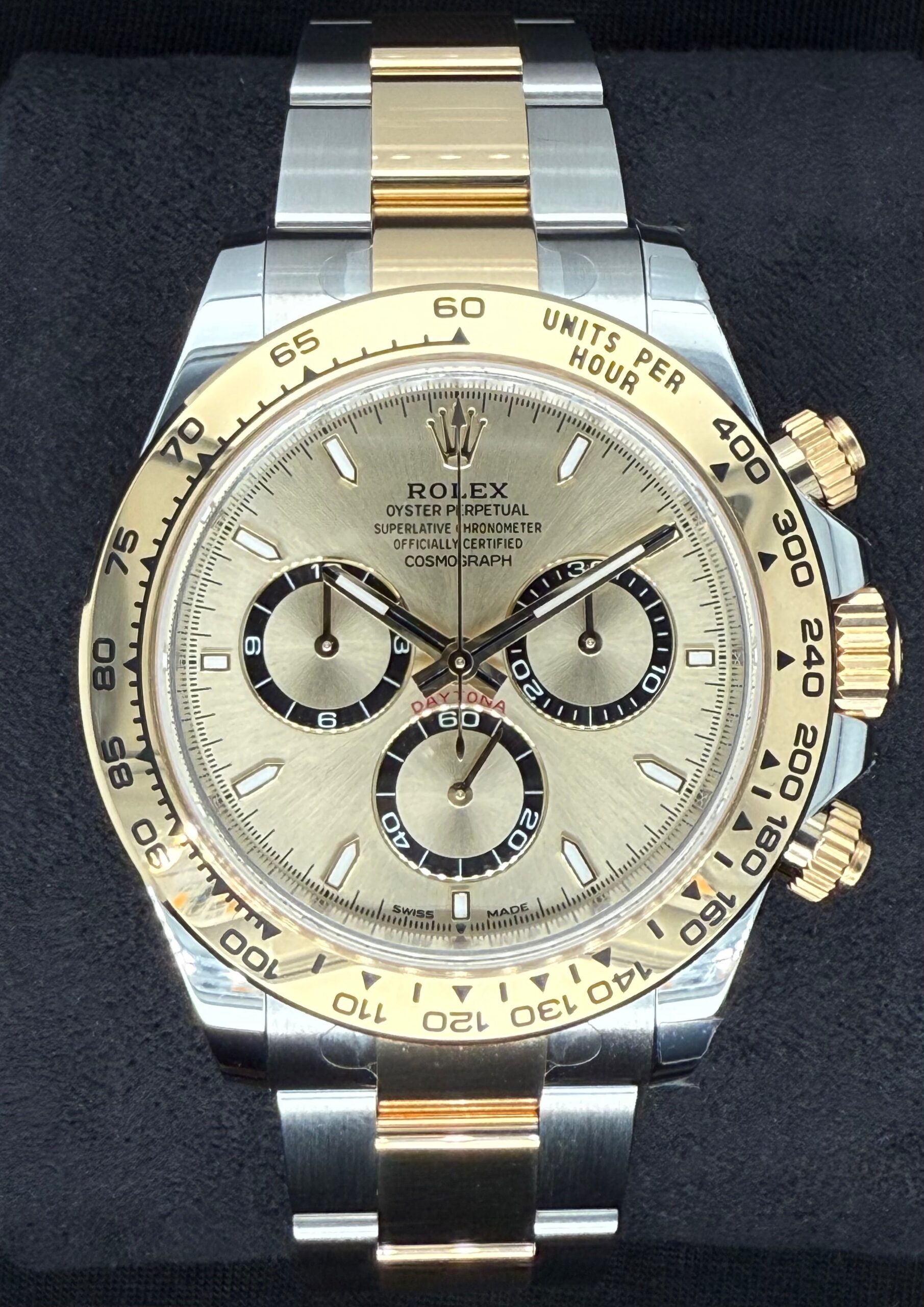 Rolex Cosmograph Daytona Two Tone Champagne with Black Index Dial 126503 | 2025 | 40mm