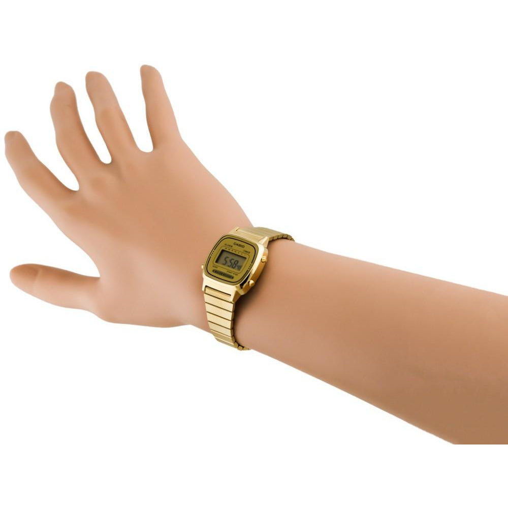 Casio Retro Gold Steel Women's Watch - LA670WGA-9 - Image 6