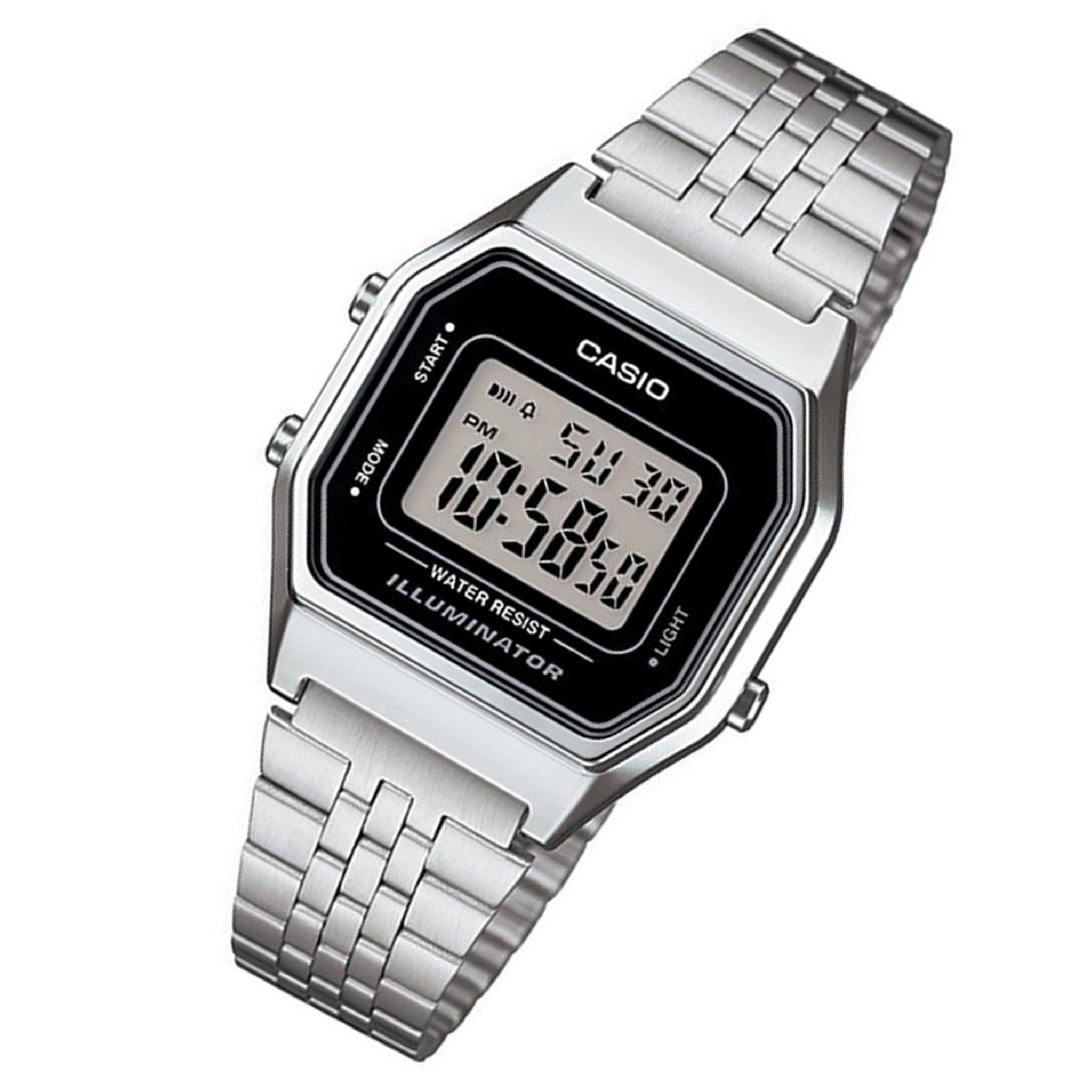 Casio Classic Silver Steel Digital Women's Watch - LA680WA-1D - Image 2