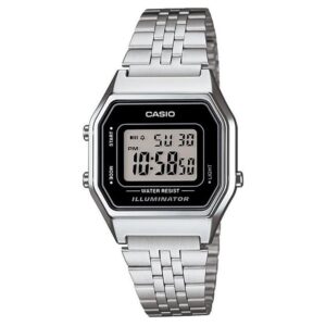 Casio Classic Silver Steel Digital Women's Watch - LA680WA-1D