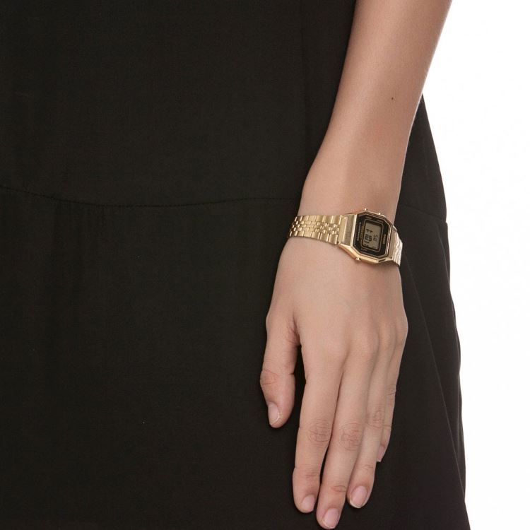 Casio Gold Steel Retro Digital Women's Watch - LA680WGA-1D - Image 6