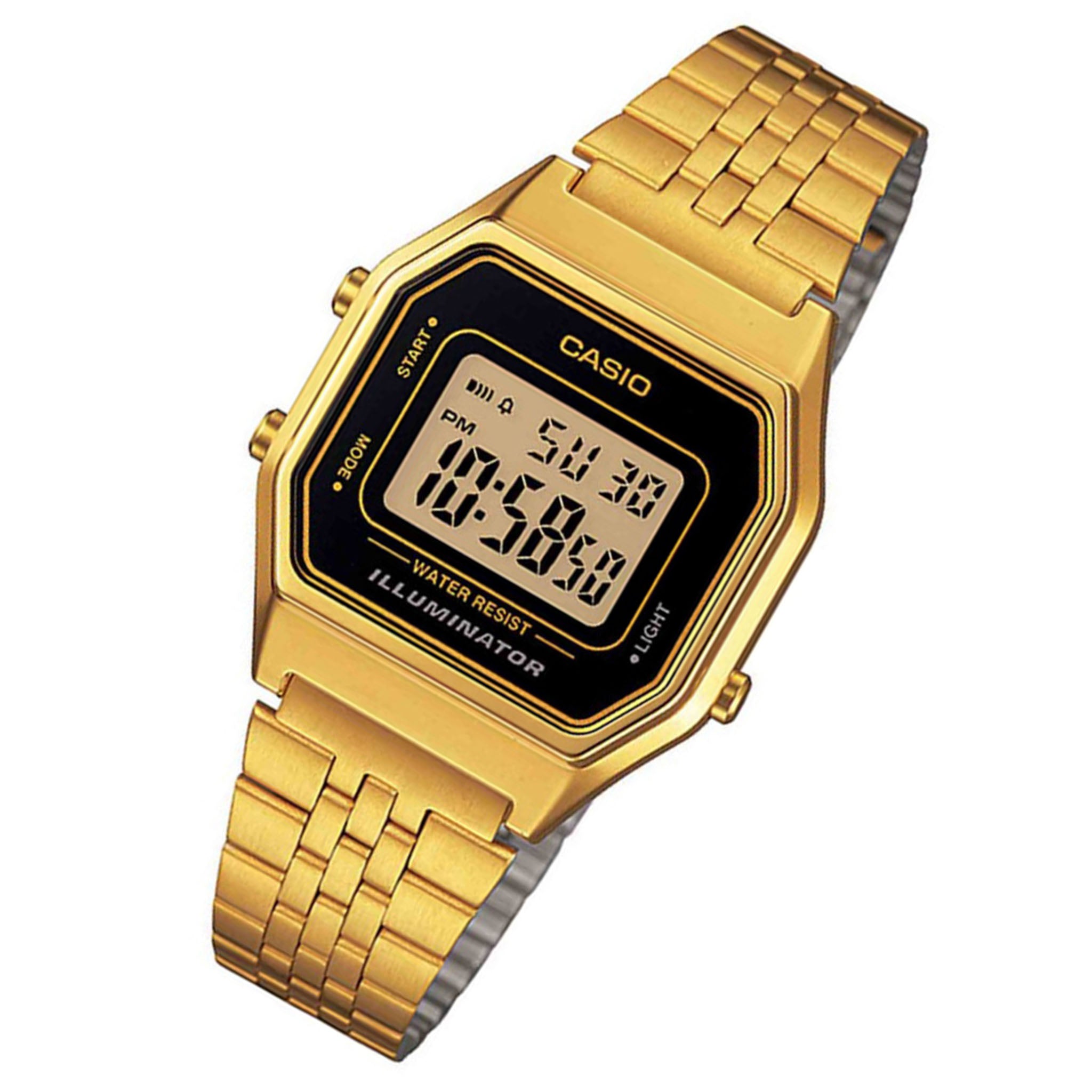 Casio Gold Steel Retro Digital Women's Watch - LA680WGA-1D - Image 2