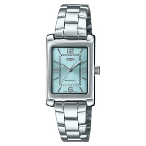 Casio Stainless Steel Light Blue Dial Women's Watch - LTP1234DD-2A