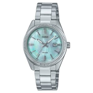 Casio Silver-Tone Steel MOP Dial Women's Watch - LTP1302DS-2A