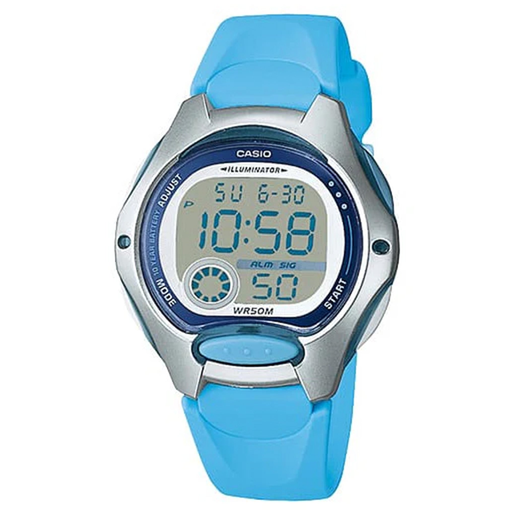 Casio Blue Resin Digital Unisex Watch - LW200-2B