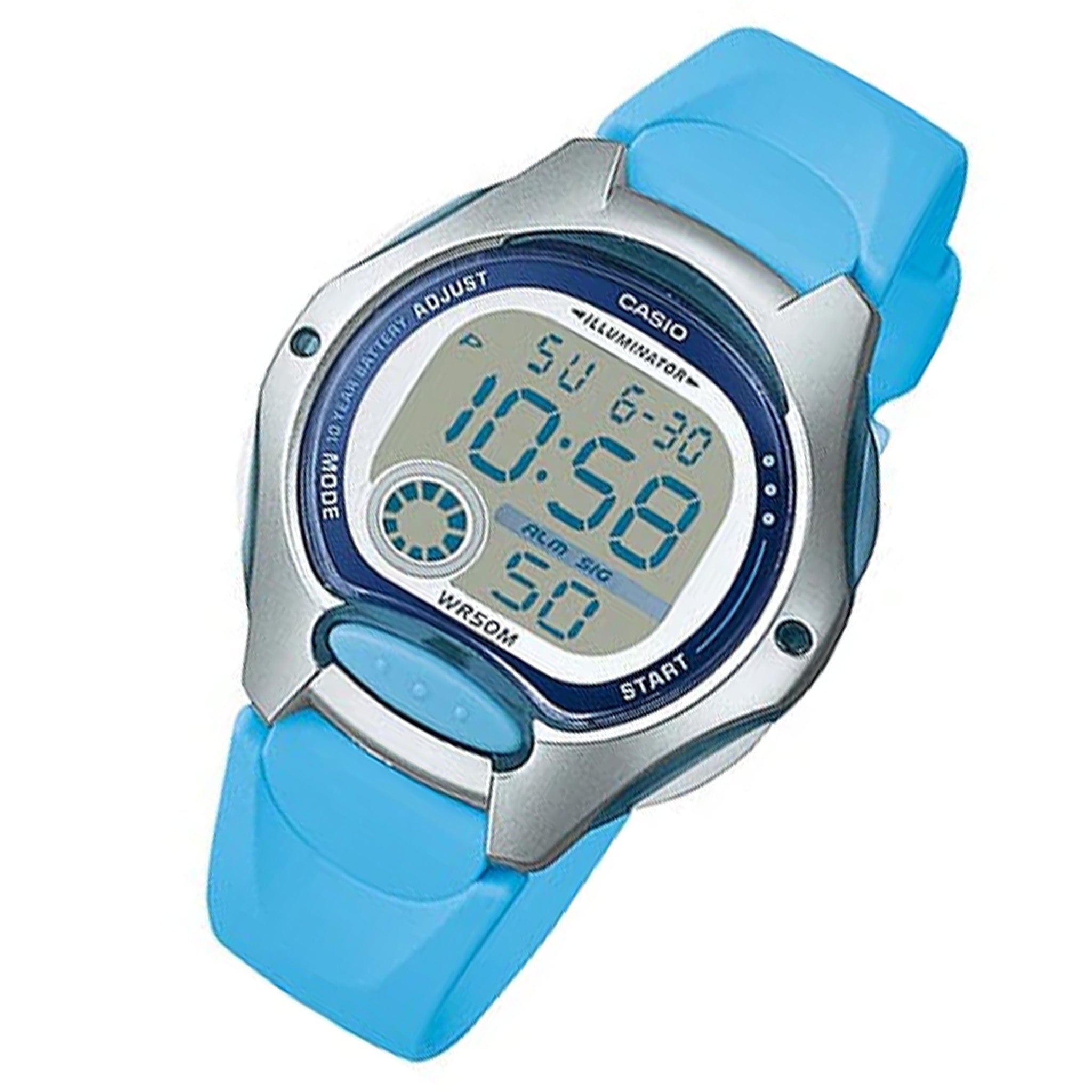 Casio Blue Resin Digital Unisex Watch - LW200-2B - Image 2