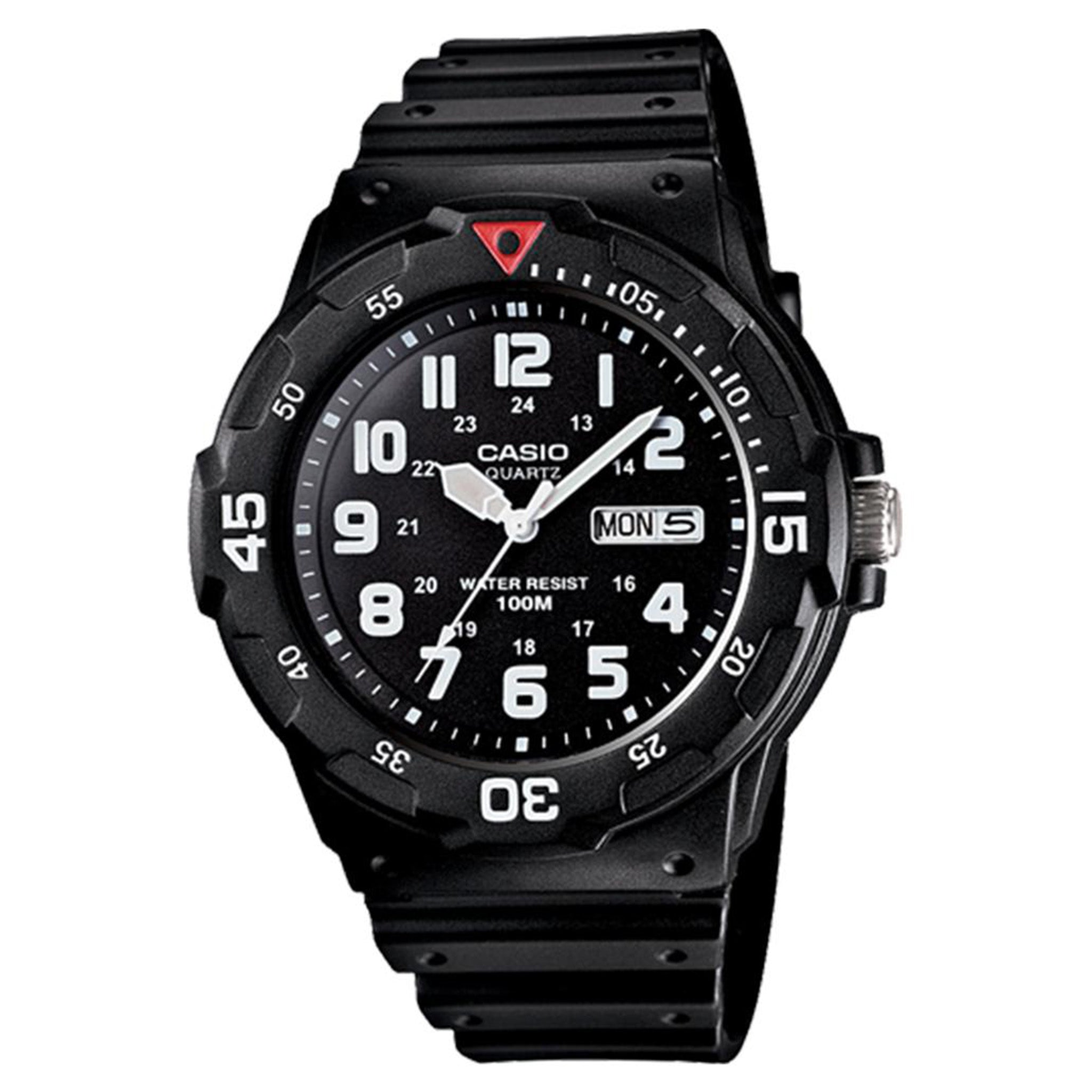 Casio Classic Diver-Look Black Resin Men's Watch - MRW200H-1B
