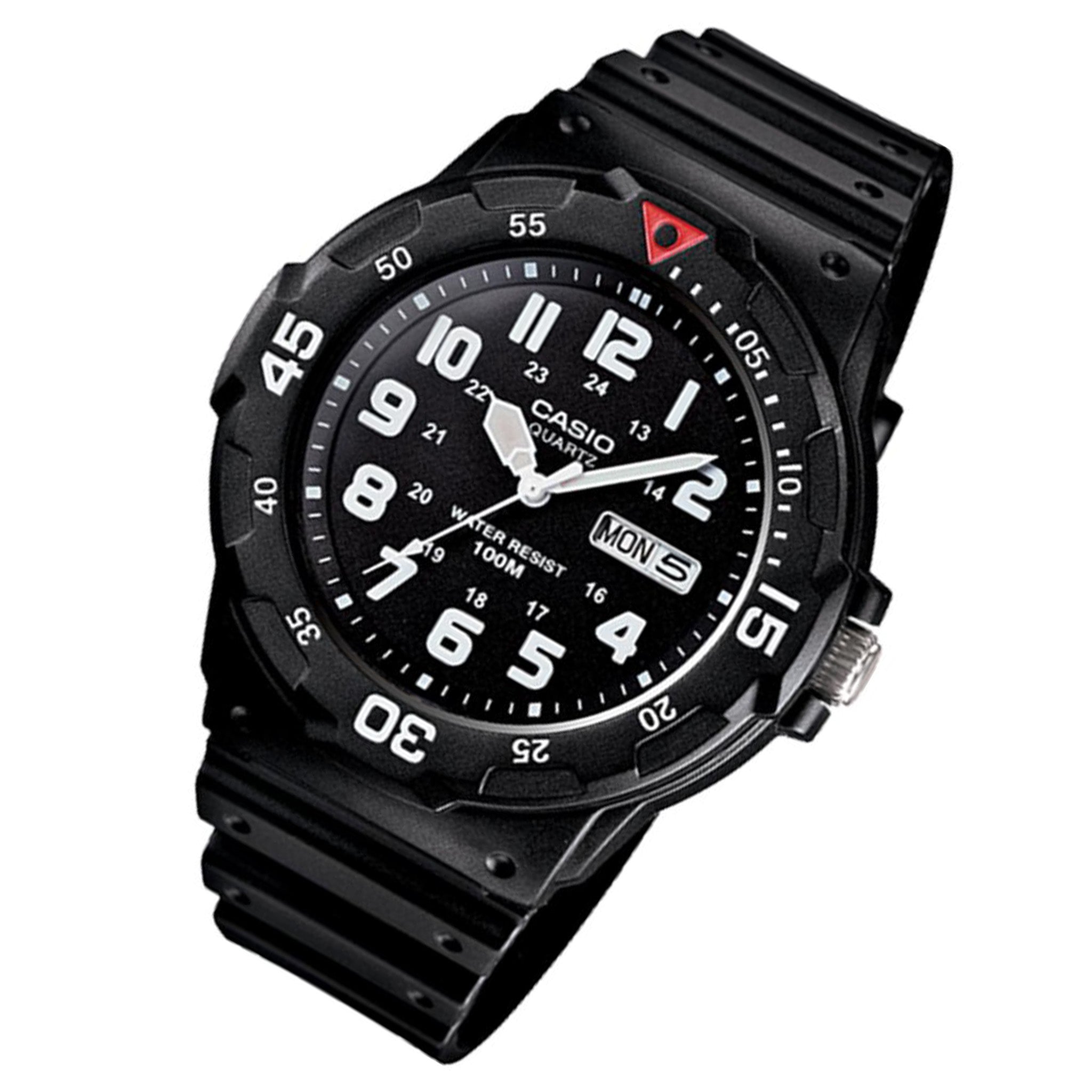 Casio Classic Diver-Look Black Resin Men's Watch - MRW200H-1B - Image 2