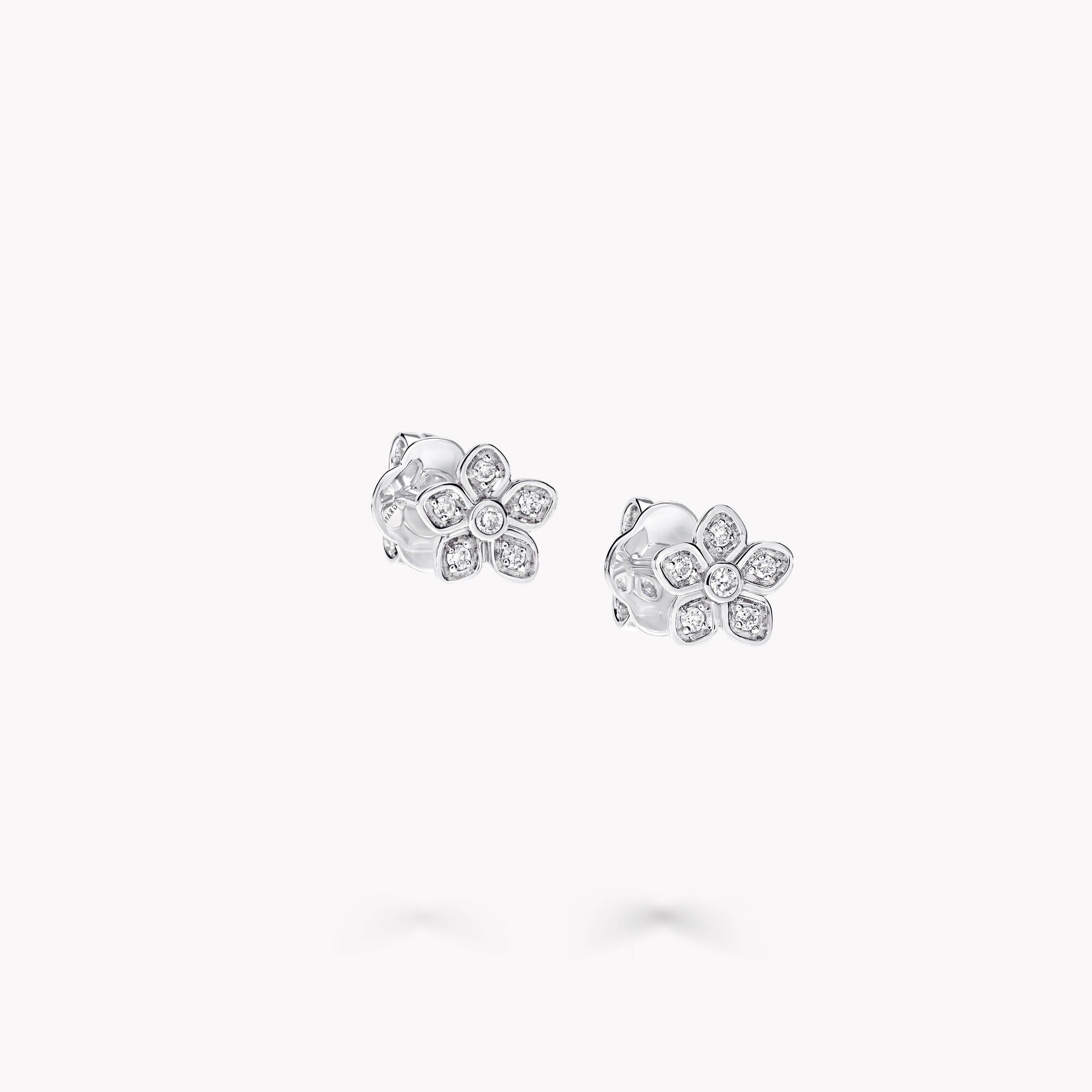 Wild Flower Petite Pavé Diamond Stud Earrings - Image 3