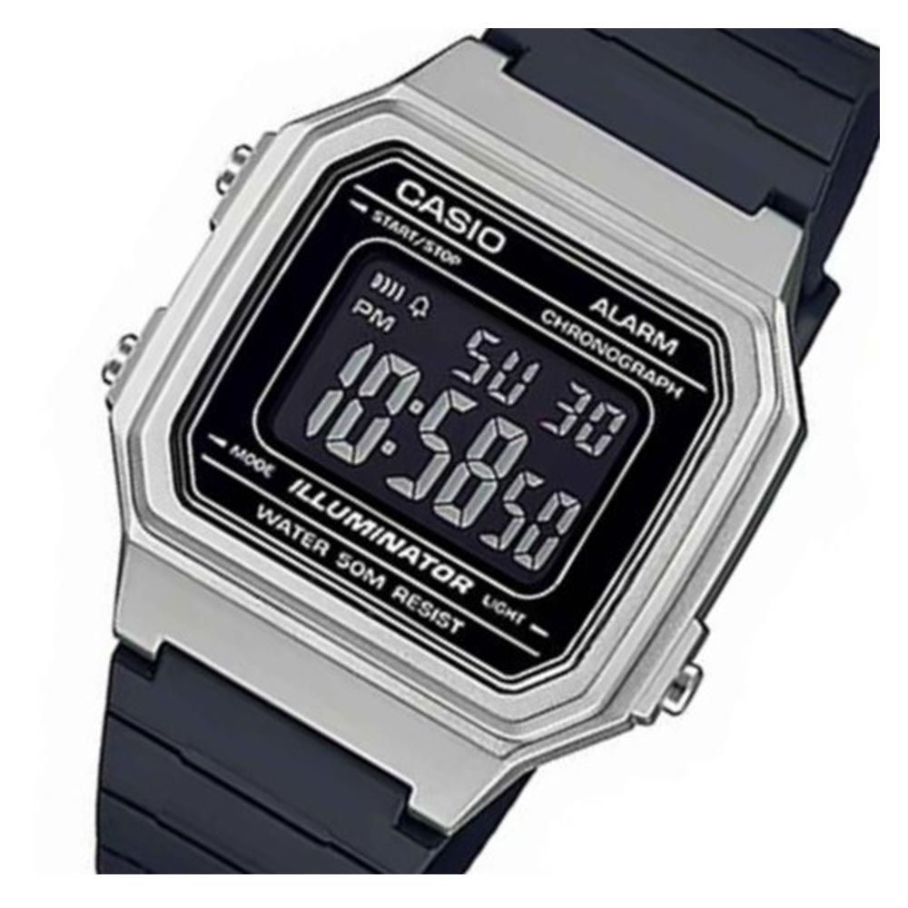 Casio Classic Black Resin Digital Men's Watch - W215H-7B - Image 2