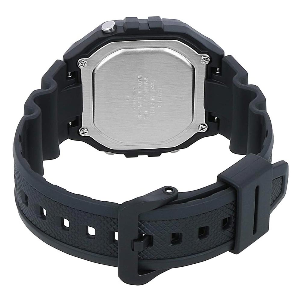 Casio Illuminator Black Resin Digital Unisex Watch - W218H-1A - Image 5