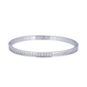 Giorgio Milano Jewellery Stainless Steel & Crystals Women's Bangle - W4086ST