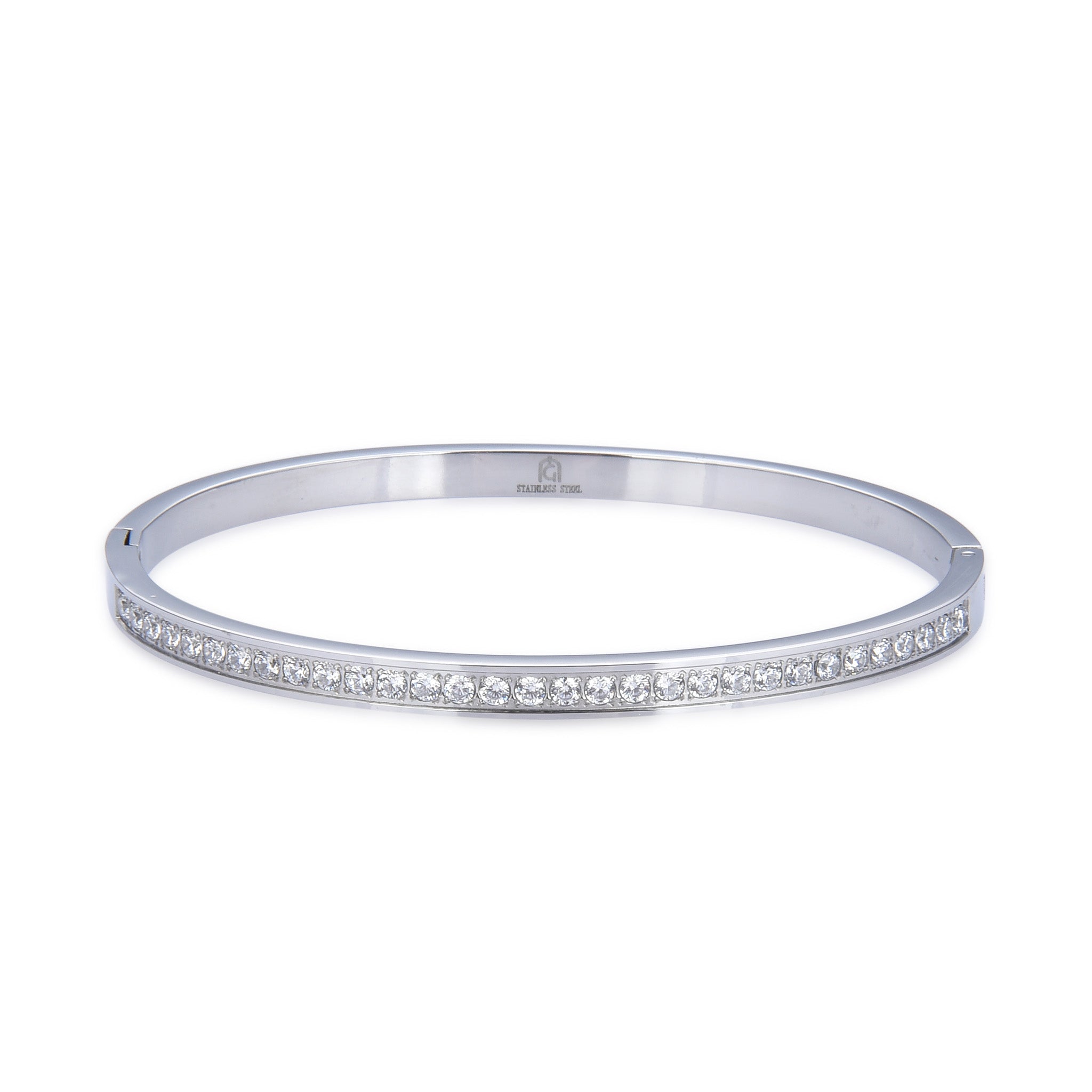 Giorgio Milano Jewellery Stainless Steel & Crystals Women's Bangle - W4086ST