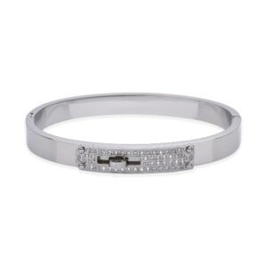 Giorgio Milano Jewellery Grey Steel & Crystals Women's Bangle - W4137ST