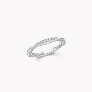 Spiral Pavé Diamond Band