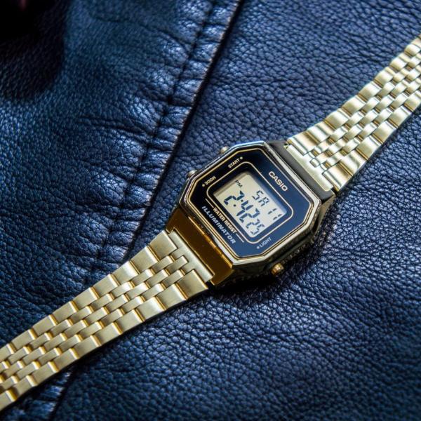 Casio Gold Steel Retro Digital Women's Watch - LA680WGA-1D - Image 5